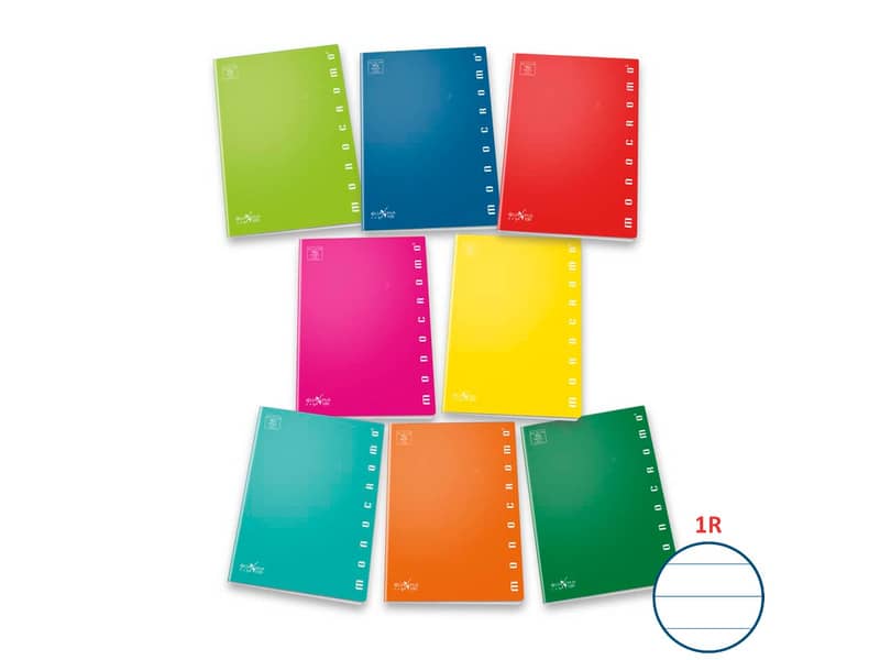 Maxi quaderno Pigna Monocromo A4 38 ff carta 100 g/m² - 1R colori assortiti - 02298881R