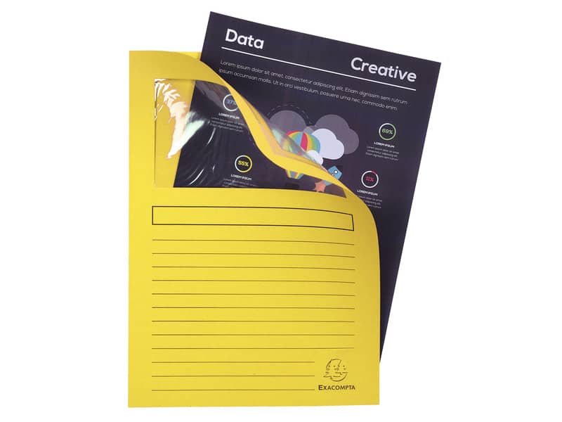 Cartelline con finestra Exacompta Forever® A4 cartoncino 120 g/m² bianco conf. da 100 - 50110E