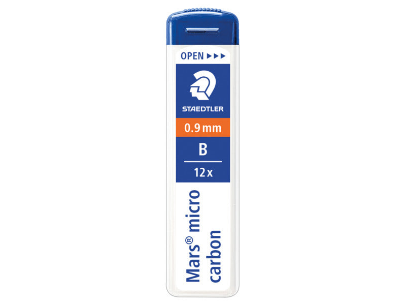 Astuccio 12 mine sottili B Staedtler Mars Micro Carbon 250 0,9 mm - 250 09-B
