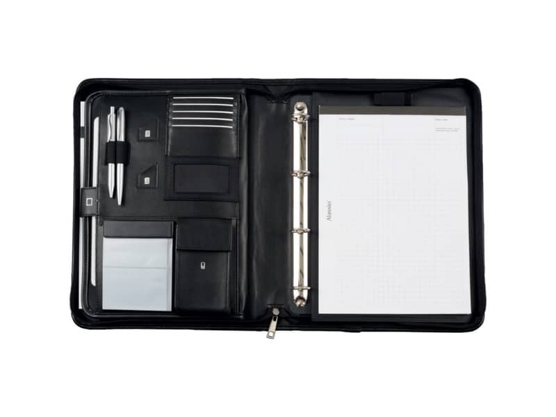 Cartella portadocumenti con custodia multiuso Alassio TRENTO in similpelle 36x5x28,5 cm A4 nero