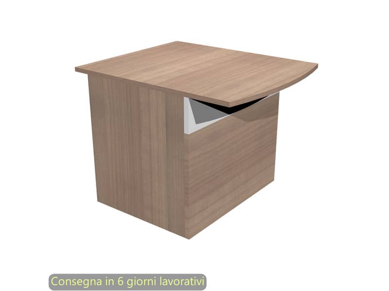 Bancone reception basso per disabili ciliegio arabis 80x97,5xH.72 cm in melaminico Musa Artexport - 2824-HB80/K3