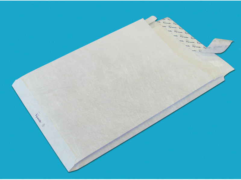 Buste a sacco con strip Tyvek Postyvek 55 g/m² bianco 25x35,3 cm conf. 100 pezzi - 0754