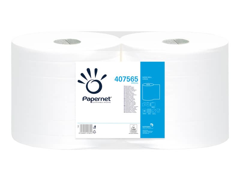 Asciugatutto Industriale Papernet Ecolabel - 800 strappi - 2 veli Conf. 2 rotoli