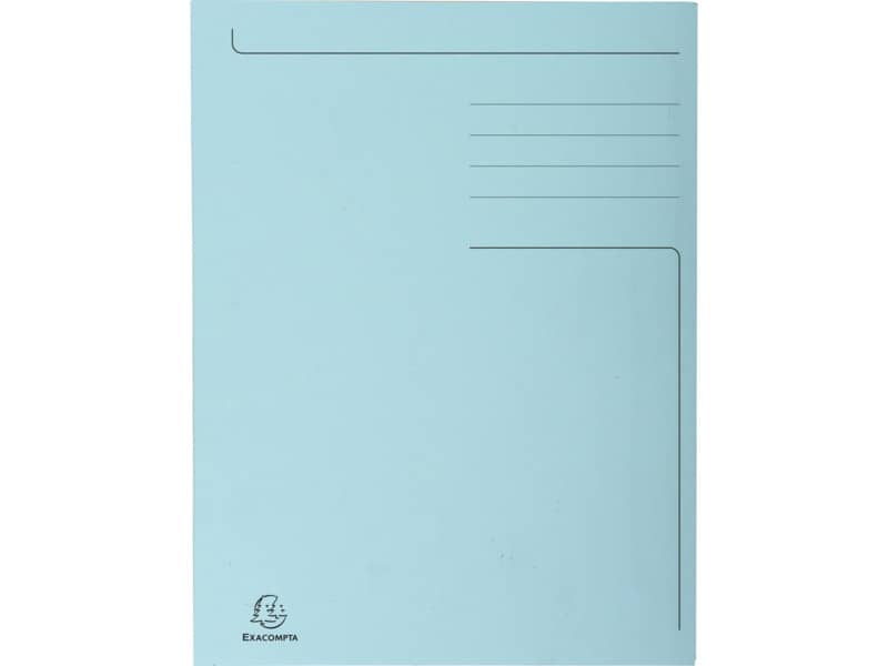 Cartelline a 3 lembi Forever® 24,5x35 cm rosso conf. 50 pezzi - 449003E