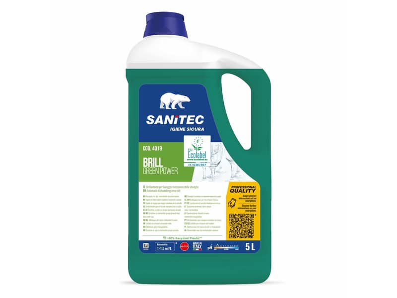 Additivo brillantante lavastoviglie Green Power Sanitec 5,5 kg 4019