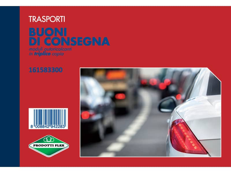 Blocco buoni di consegna data ufficio 11,5x16,5 cm - 33x3 copie autoricalcanti