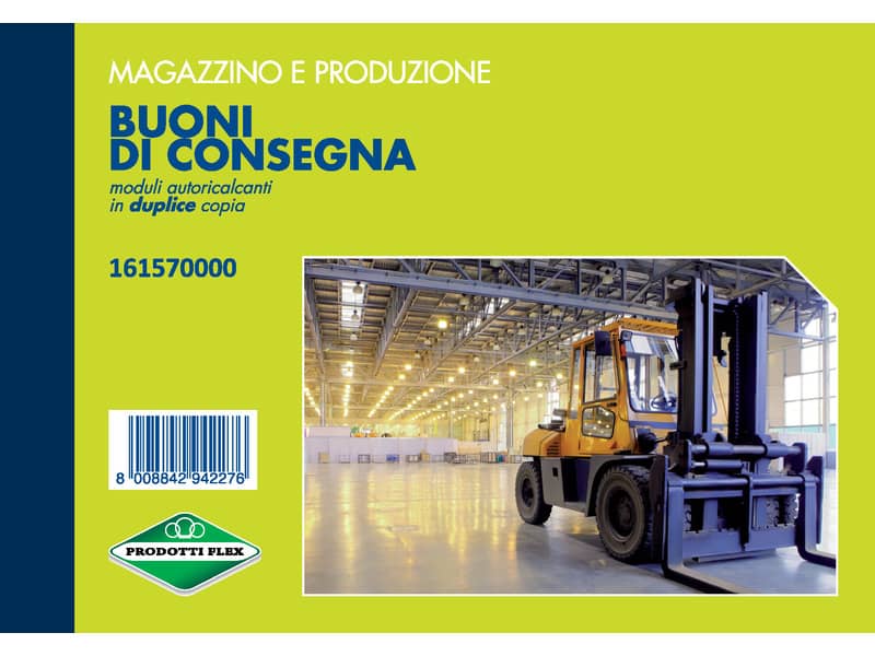 Blocco buoni di consegna data ufficio 11,5x16,5 cm - 50x2 copie autoricalcanti