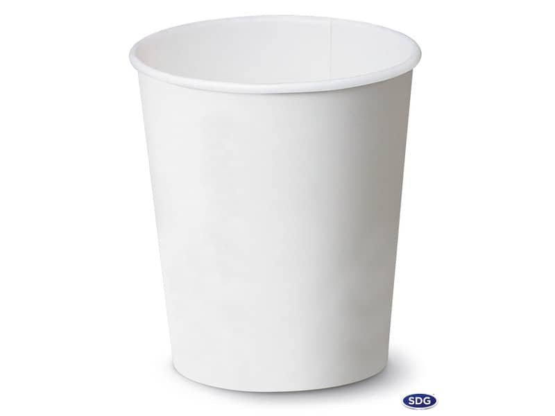 Bicchiere 5,5oz (180 ml) Bianco in cartoncino Scatolificio del Garda Bianco - Conf. 50 pezzi - 111-00-S