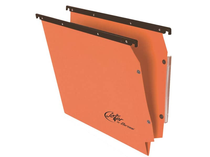 Cartelle sospese laterali per armadi Linea Joker 33 cm fondo V - arancio conf. 25 pezzi - 414F LINK - A2