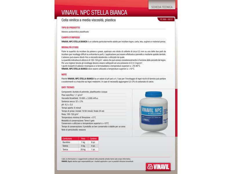 Colla vinilica Vinavil NPC Universale 1 kg D0647