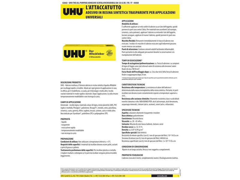 Colla Uhu Extra attaccatutto 20 g