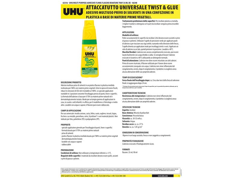 Colla Uhu Twist & Glue Renature 35 g