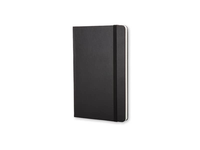 Taccuino a quadretti large 13x21 cm copertina rigida Moleskine nero