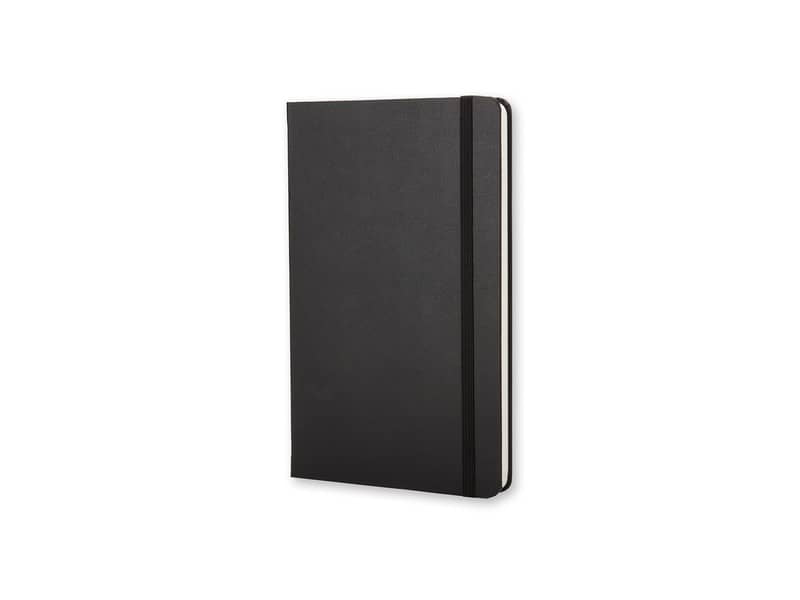 Taccuino a righe large 13x21 cm copertina rigida Moleskine nero
