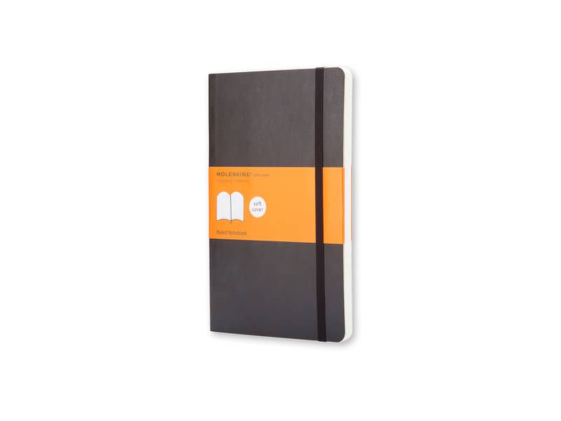 Taccuino a righe large 13x21 cm copertina morbida Moleskine nero