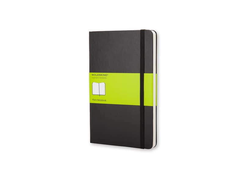 Taccuino a pagina bianca large 13x21 cm copertina rigida Moleskine nero