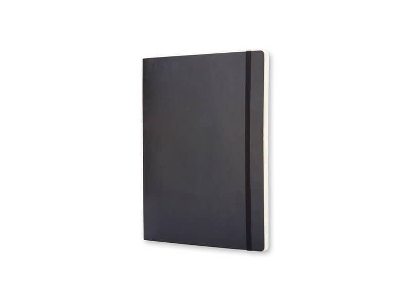 Taccuino a pagina bianca extra large 19x25 cm copertina morbida Moleskine nero