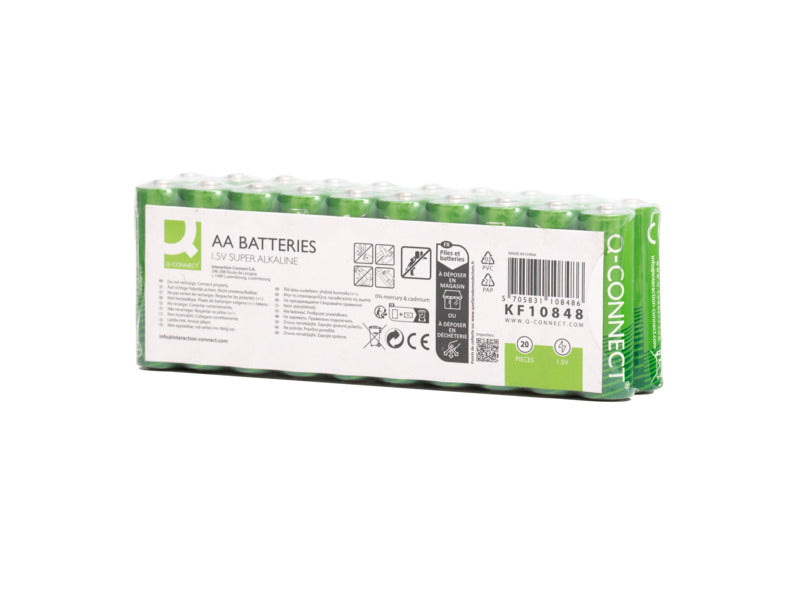 Batterie alcaline Q-Connect AA conf. 20 pezzi