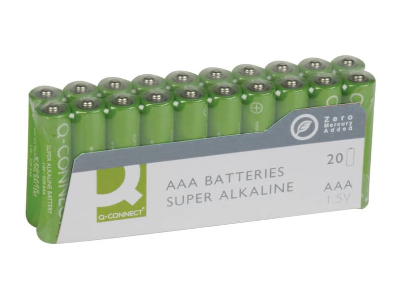 Batterie alcaline Q-Connect AAA conf. 20 pezzi