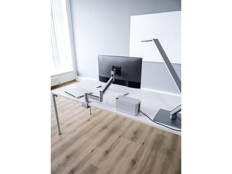 Braccio porta monitor per 1 schermo max 27'' DURABLE argento metallizzato 345x470x120 mm - 5083-23