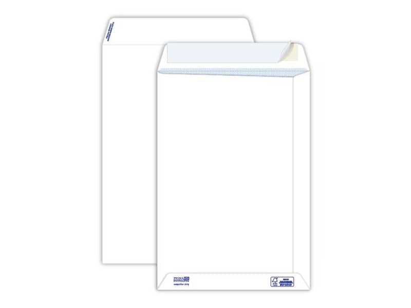 Buste a sacco Pigna Envelopes Competitor Strip 100 g/m² 230x330 mm bianco Conf. da 500 buste