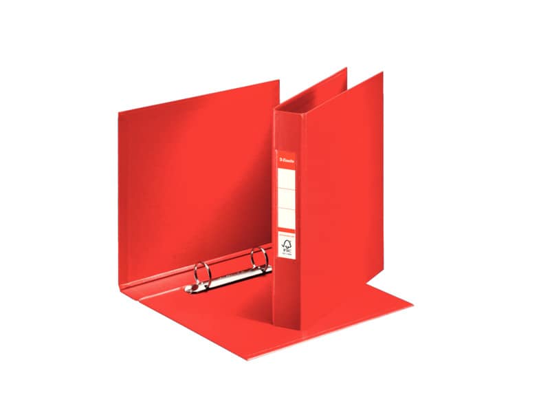 Raccoglitore ad anelli Esselte Daily 2x25 tondo - f.to A5 rosso