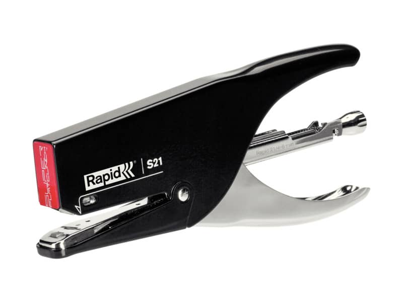 Cucitrice a pinza Rapid S21 Supreme SuperFlatClinch 30 fogli nero