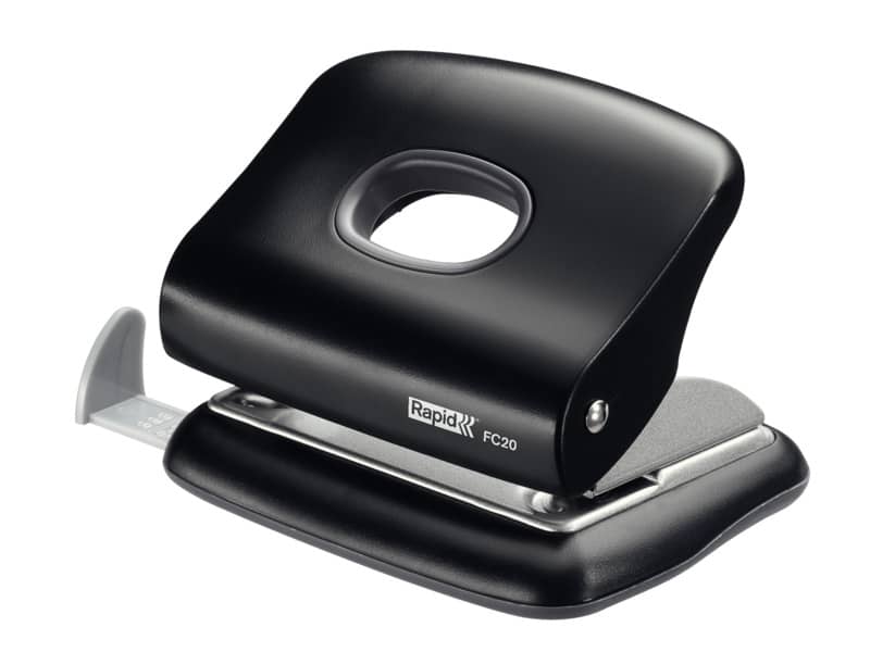 Perforatore a 2 fori Rapid FC20 Fashion 20 fogli nero