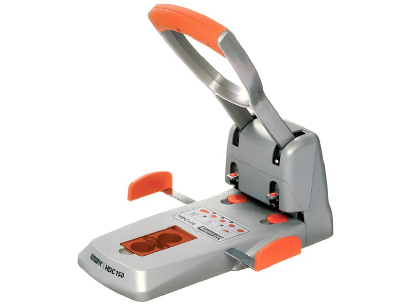 Perforatore a 2 fori Rapid Supreme 150 fogli grigio/arancio
