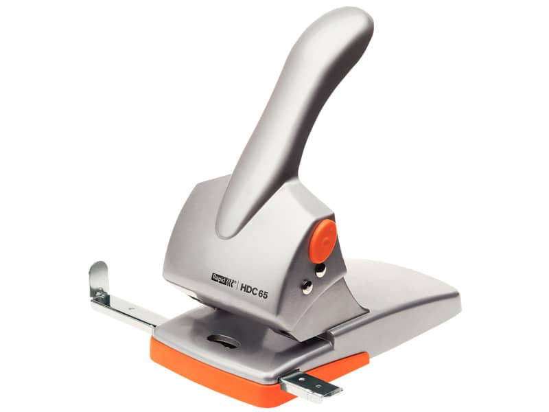 Perforatore a 2 fori Rapid HDC65 Fashion 65 fogli grigio/arancio