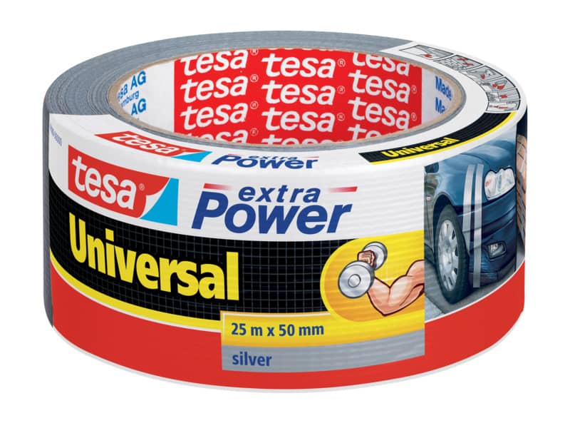 Nastro adesivo in tela Tesa Extra Power Universal grigio 50 mm x 25 m --12