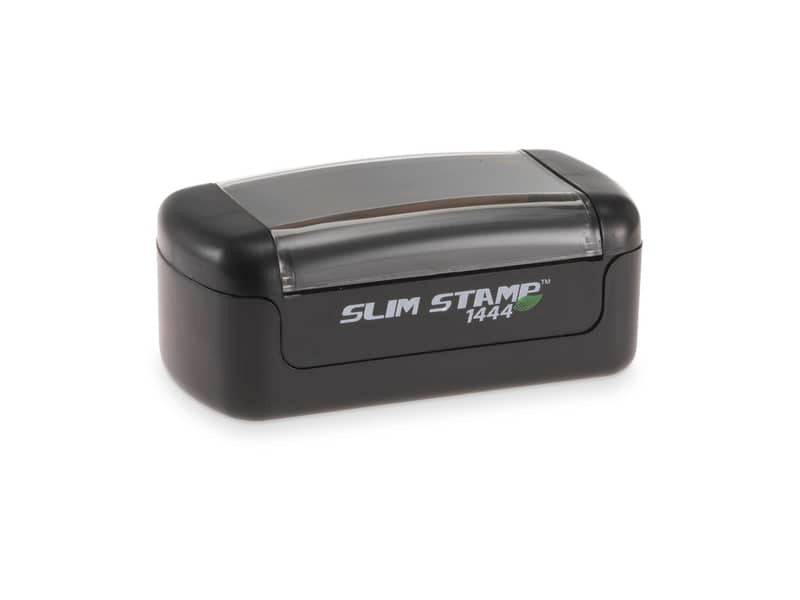 Timbro di testo preinchiostrato Trodat tascabile - Slim Stamp 1444 compatibile Brother - 12x41 mm