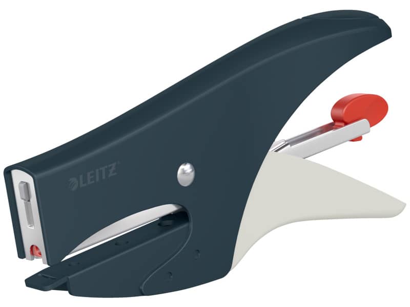 Cucitrice a pinza Leitz Cosy per punti metallici n.8 - 15 fogli - grigio velluto