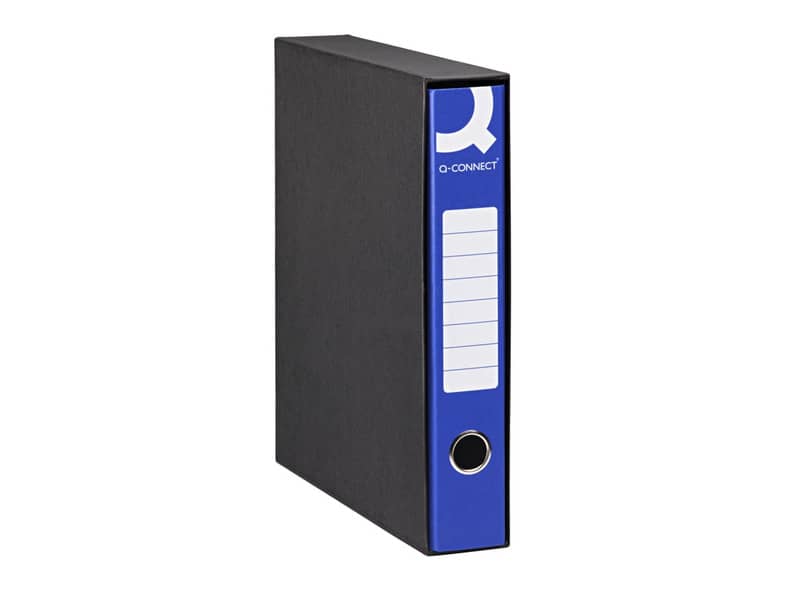 Registratore commerciale con custodia Q-Connect dorso 5 cm - 28,5x31,3 cm - blu RQ-CON-U5BL