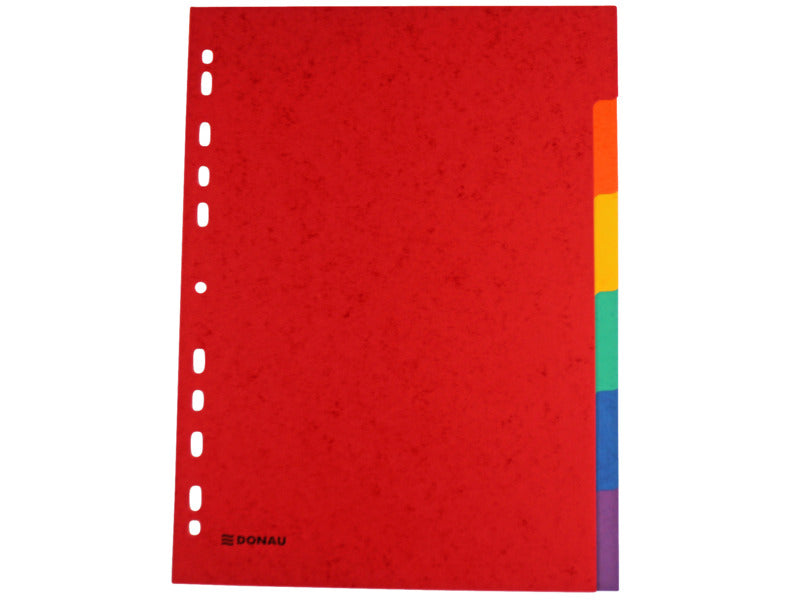 Divisori intercalari A4 Donau in conf. da 50 x 6 tasti in cartoncino 225 g/m²