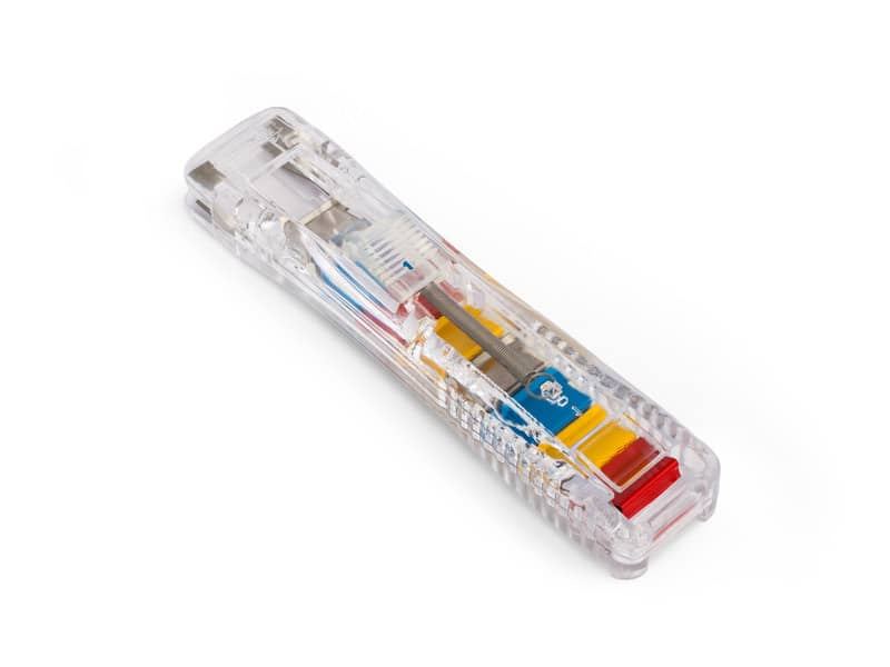 Sparamolle lebez Superclip fino a 30 ff. trasparente. Con 25 molle 1060