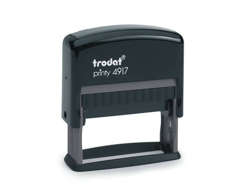 Printy 4917 - Timbro di testo PERSONALIZZATO fino a 3 righe dimensione max personalizzazione 50x10 mm