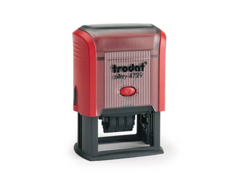Printy 4729 - Datario con testo PERSONALIZZATO fino a 3+3 righe dimens. max personalizzazione 50x30 mm