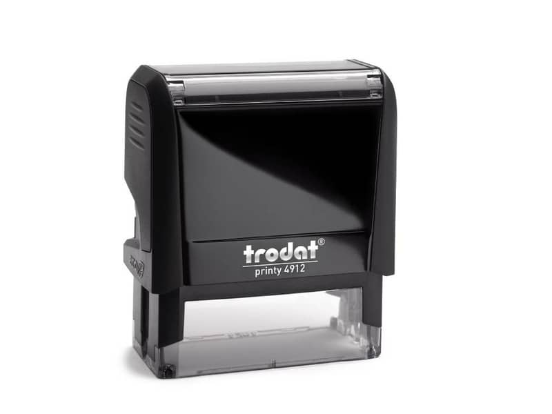 Printy 4912 - Timbro di testo PERSONALIZZATO fino a 5 righe dimensione max personalizzazione 47x18 mm
