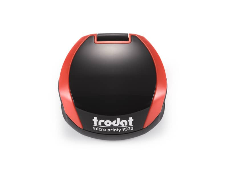 Micro Printy 9330 - Timbro di testo tascabile PERSONALIZZATO dimensione pers.ne Ø30 mm - fino a 7 righe