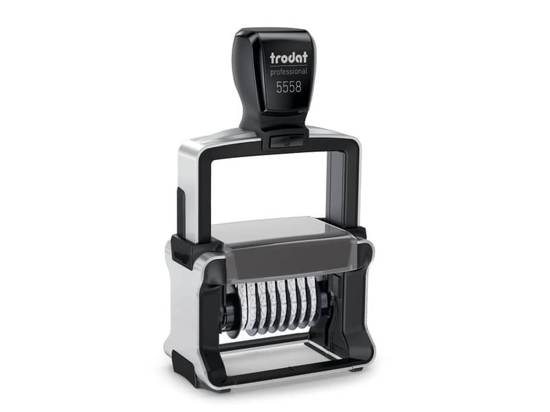 Professional 5558/PL - Timbro numeratore PERSONALIZZATO - 8 numeri - 56x33 mm - fino a 3+3 righe