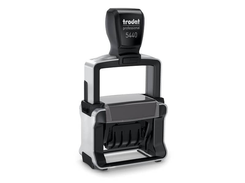 Professional 5440 - Datario con testo PERSONALIZZATO dimensione max pers.ne 49x28 mm - fino a 2+2 righe