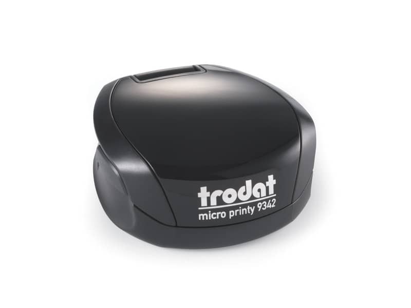 Micro Printy 9342 Timbro di testo tascabile PERSONALIZZATO dimensione max pers.ne Ø42 mm - fino a 9 righe