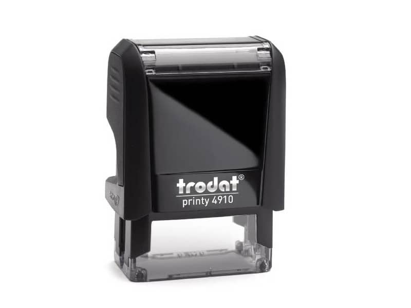Printy 4910 - Timbro di testo PERSONALIZZATO fino a 3 righe dimensione max personalizzazione 26x9 mm