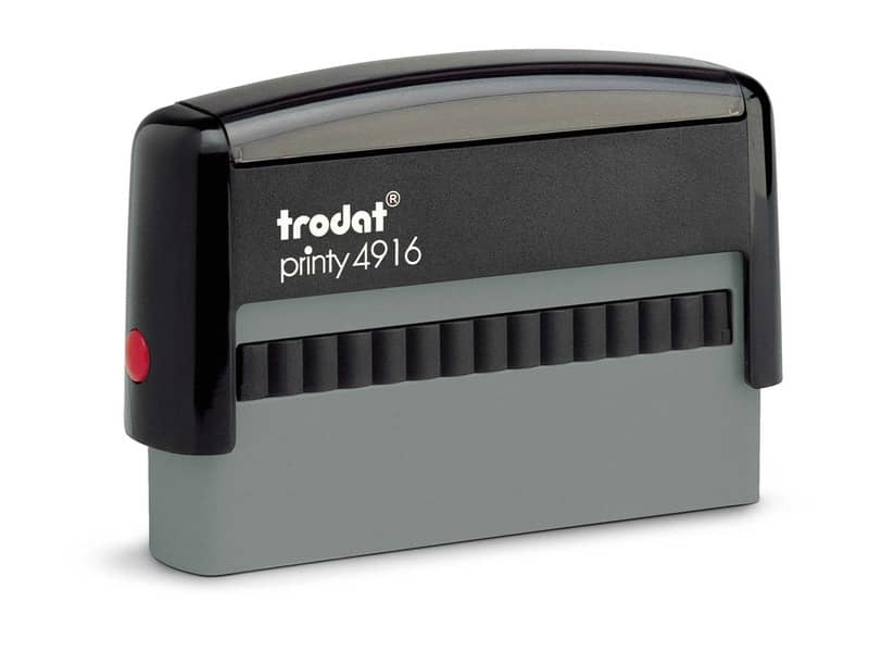 Printy 4916 - Timbro di testo PERSONALIZZATO fino a 3 righe dimensione max personalizzazione 70x10 mm
