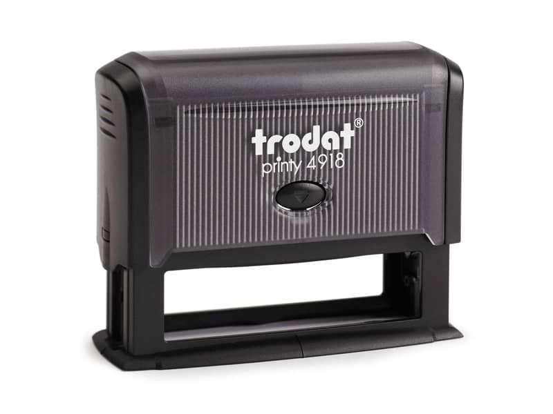 Printy 4918 - Timbro di testo PERSONALIZZATO fino a 3 righe dimensione max personalizzazione 75x15 mm
