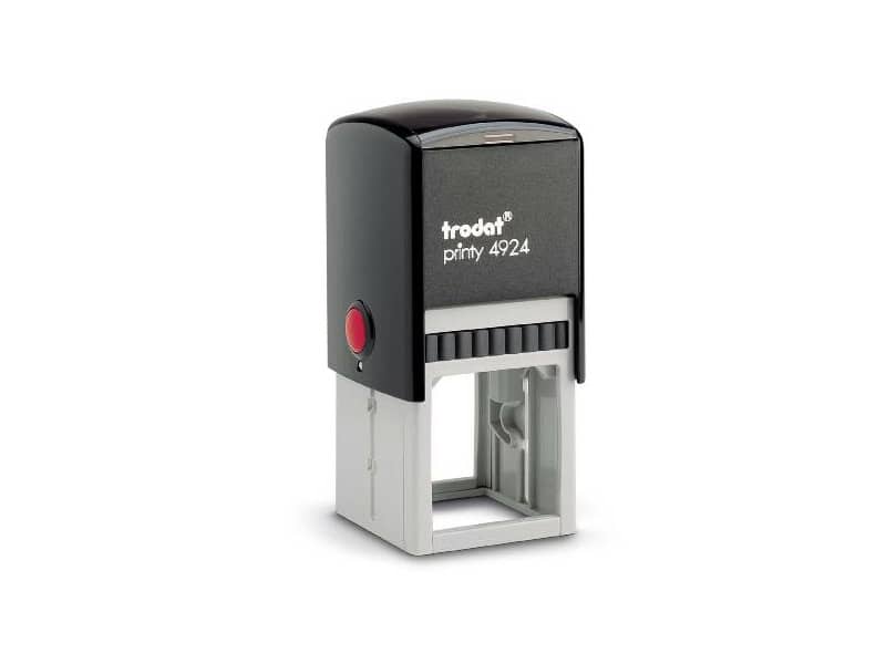 Printy 4924 - Timbro di testo PERSONALIZZATO fino a 8 righe dimensione max personalizzazione 40x40 mm