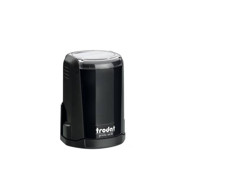 Printy 4638 - Timbro di testo PERSONALIZZATO fino a 7 righe dimensione max personalizzazione Ø38 mm