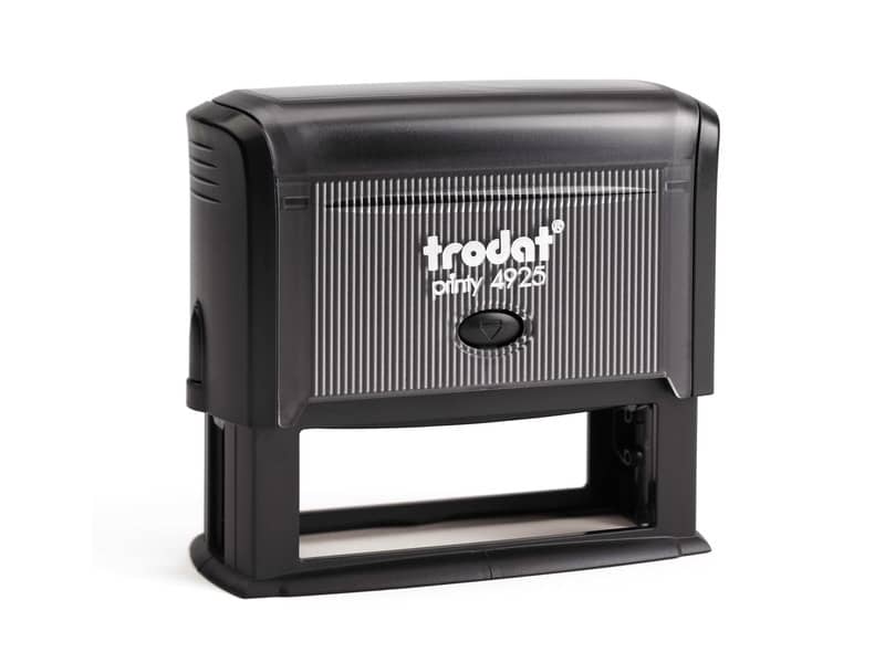 Printy 4925 - Timbro di testo PERSONALIZZATO fino a 7 righe dimensione max personalizzazione 82x25 mm