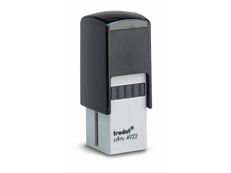 Printy 4922 - Timbro di testo PERSONALIZZATO fino a 5 righe dimensione max personalizzazione 20x20 mm